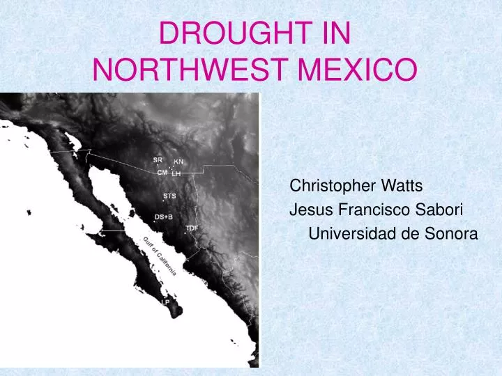 drought in northwest mexico