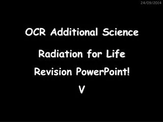 OCR Additional Science