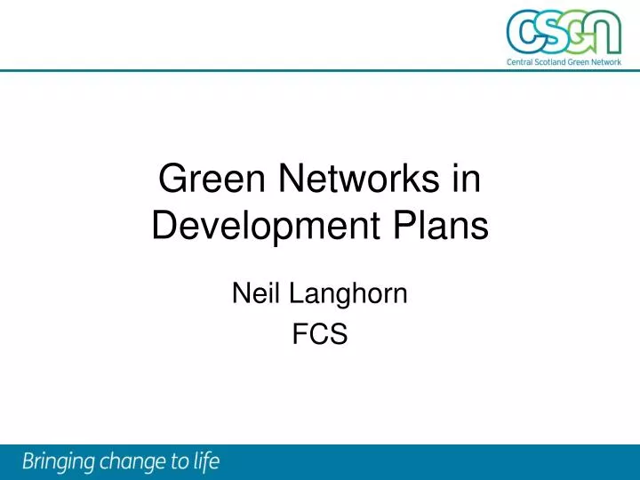 green networks in development plans