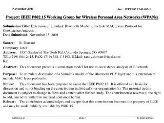 Project: IEEE P802.15 Working Group for Wireless Personal Area Networks (WPANs)