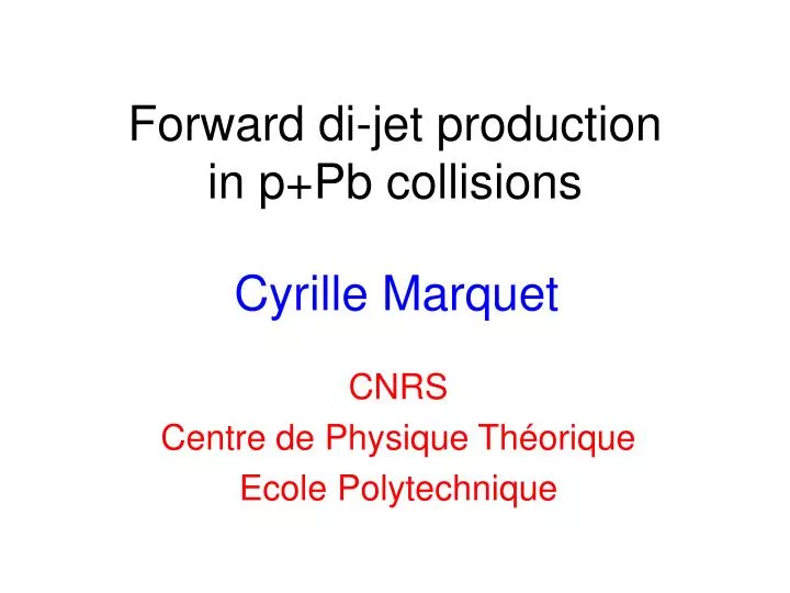 forward di jet production in p pb collisions