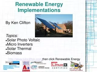 Renewable Energy Implementations