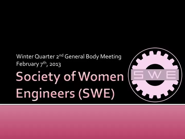 winter quarter 2 nd general body meeting february 7 th 2013