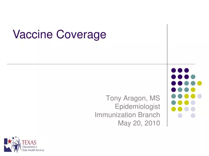 tony aragon ms epidemiologist immunization branch may 20 2010