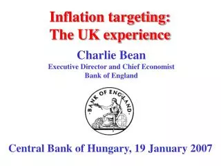 Inflation targeting: The UK experience