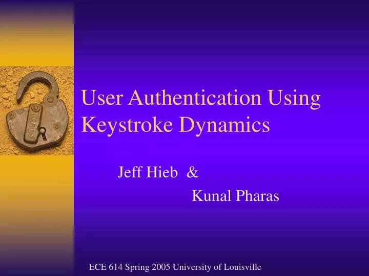 user authentication using keystroke dynamics