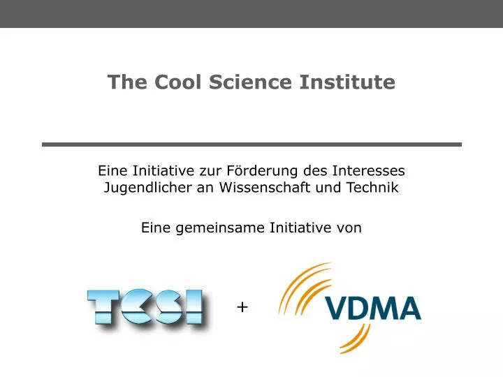 the cool science institute