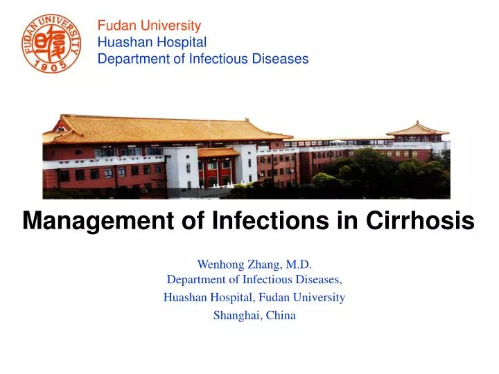 management of infections in cirrhosis