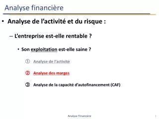 analyse financi re