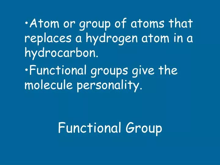 functional group