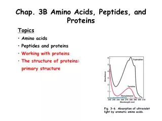 Chap. 3B Amino Acids, Peptides, and Proteins