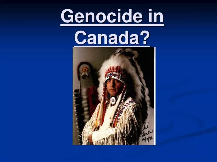 genocide in canada