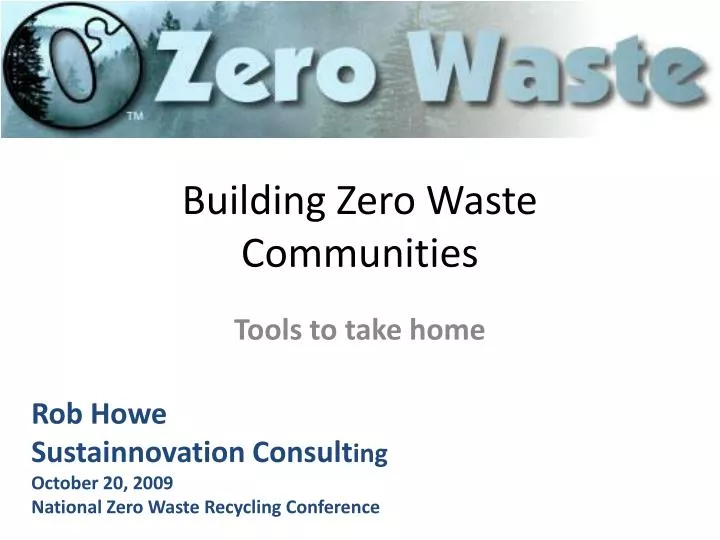 building zero waste communities