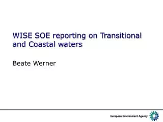 WISE SOE reporting on Transitional and Coastal waters