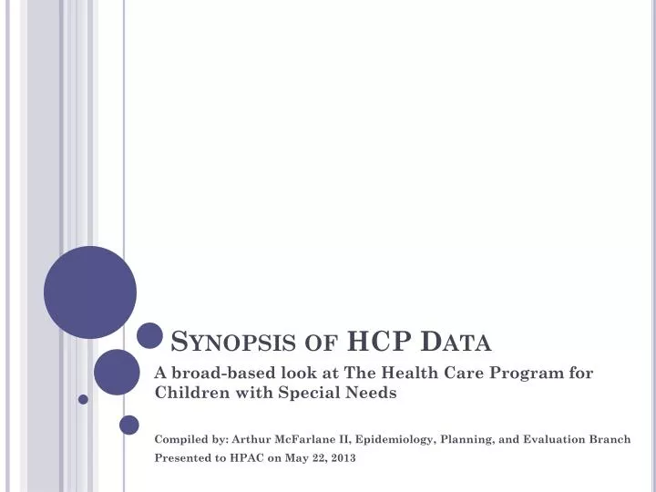 synopsis of hcp data