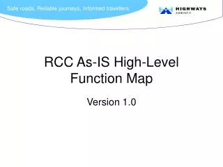 RCC As-IS High-Level Function Map