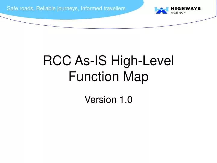 rcc as is high level function map