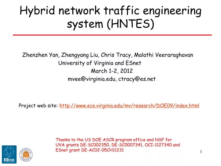 hybrid network traffic engineering system hntes