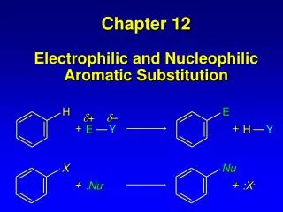 Chapter 12 Electrophilic and Nucleophilic Aromatic Substitution
