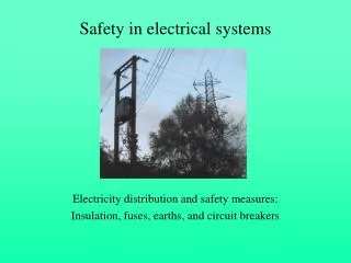 Safety in electrical systems