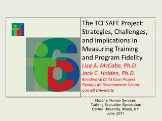 TCI: Study About Fidelity &amp; Effectiveness