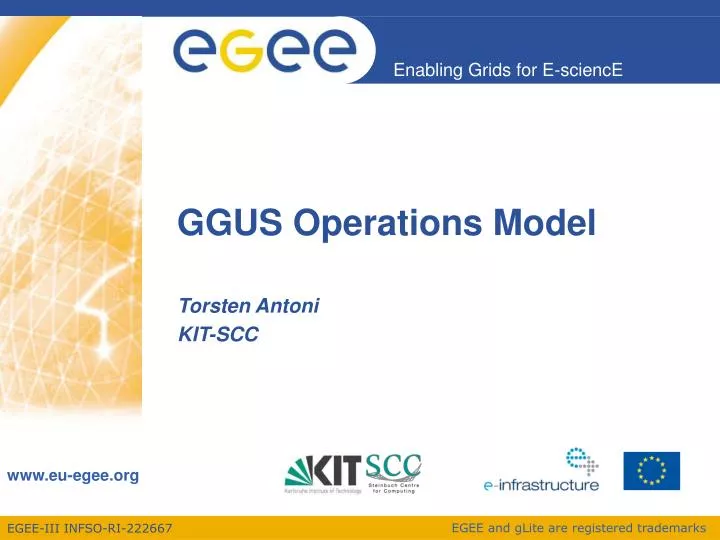 ggus operations model