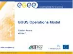 Overview of GGUS Operations Model and Future Developments from SA1 Meeting - Abingdon, 2008 - slide 1