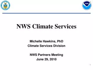 NWS Climate Services