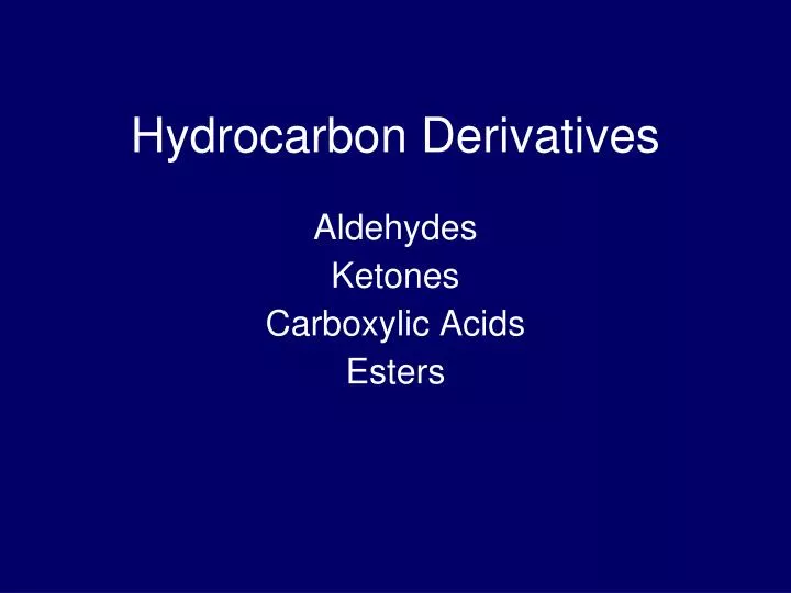 aldehydes ketones carboxylic acids esters