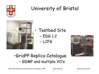 Testbed Site EDG 1.2 LCFG