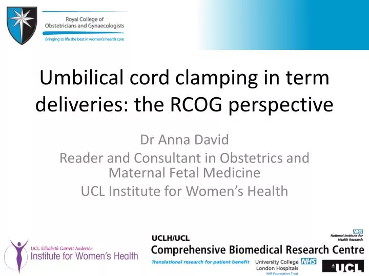 umbilical cord clamping in term deliveries the rcog perspective