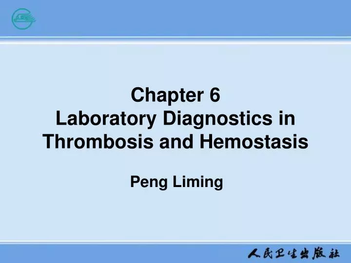 chapter 6 laboratory diagnostics in thrombosis and hemostasis