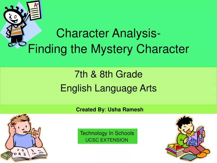 character analysis finding the mystery character