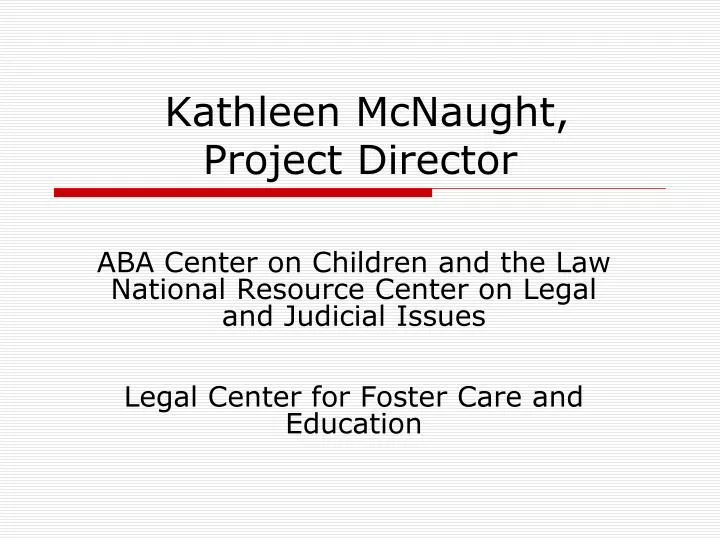 kathleen mcnaught project director
