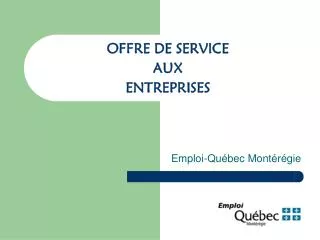 offre de service aux entreprises