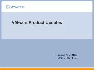 VMware Product Updates