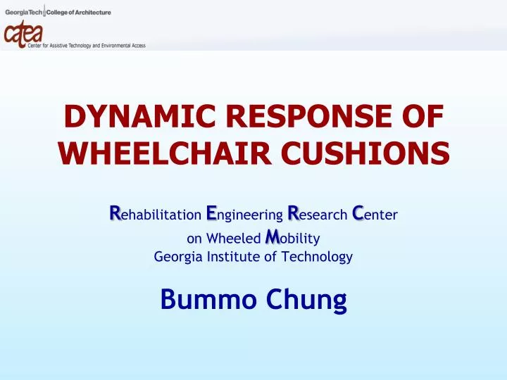dynamic response of wheelchair cushions