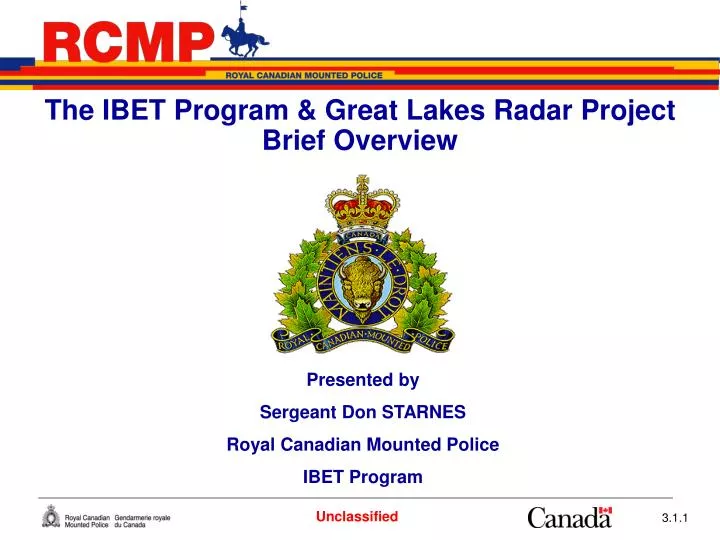 the ibet program great lakes radar project brief overview