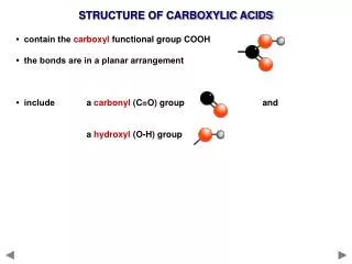 STRUCTURE OF CARBOXYLIC ACIDS