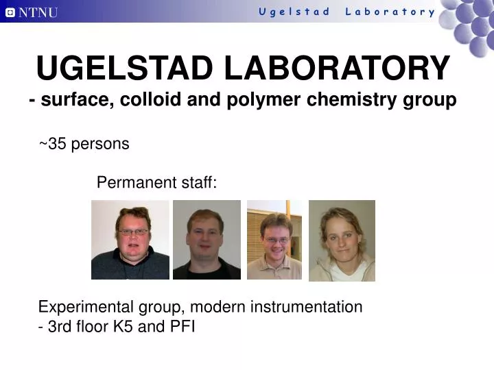 ugelstad laboratory surface colloid and polymer chemistry group