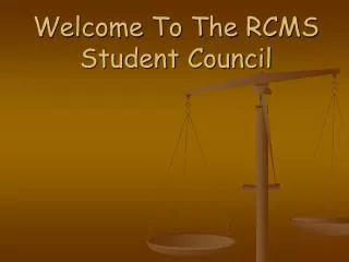 Welcome To The RCMS Student Council