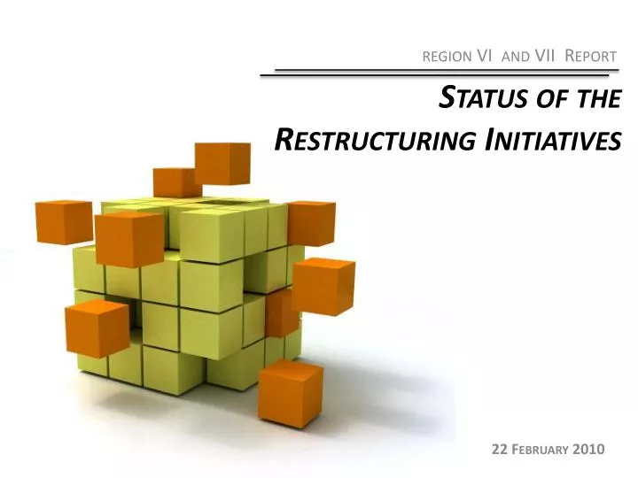 status of the restructuring initiatives