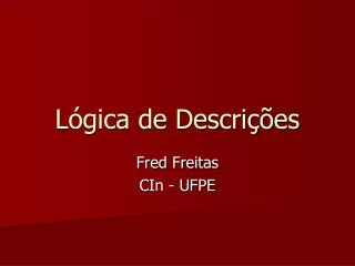l gica de descri es