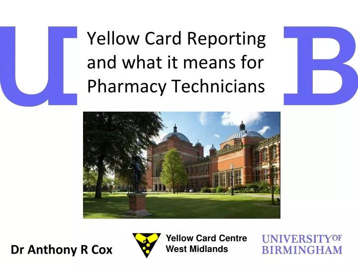 yellow card reporting and what it means for pharmacy technicians