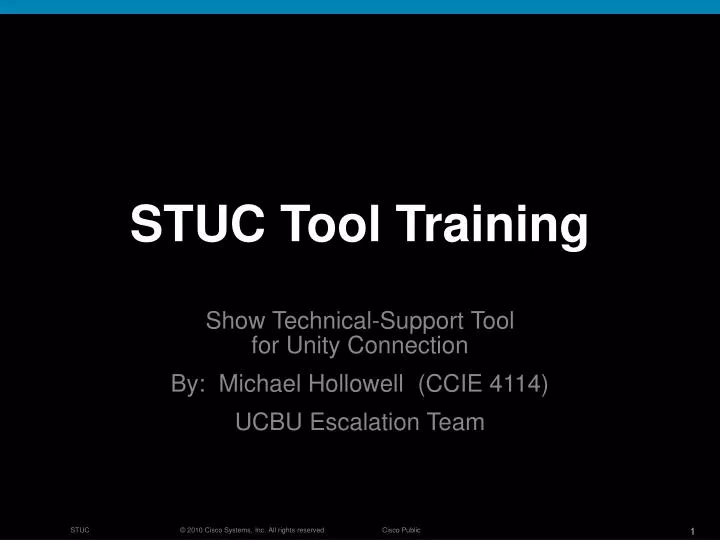 stuc tool training