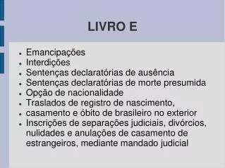 livro e