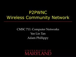P2PWNC Wireless Community Network