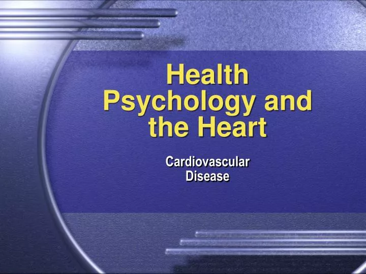 health psychology and the heart