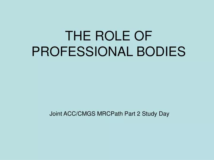 joint acc cmgs mrcpath part 2 study day