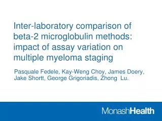 Multiple Myeloma Prognosis